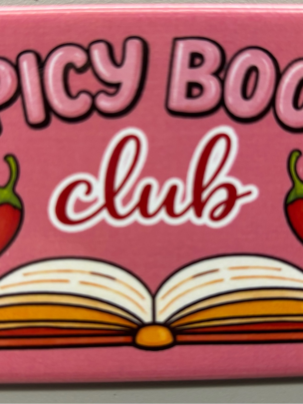 🧼Magnet -Spicy Book Club - - Pink - 2” X 3”